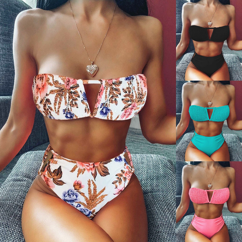 Tube Top Bikini Set