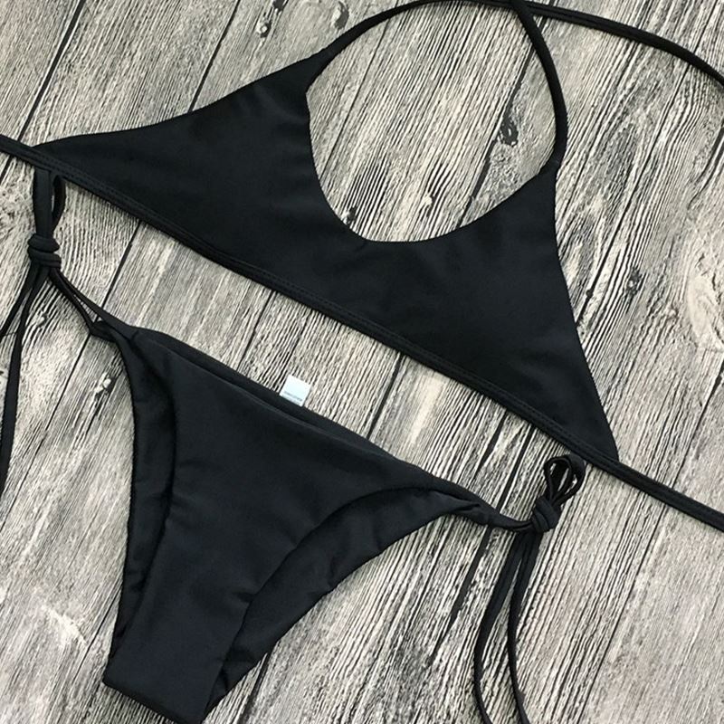 Solid Bikini Set